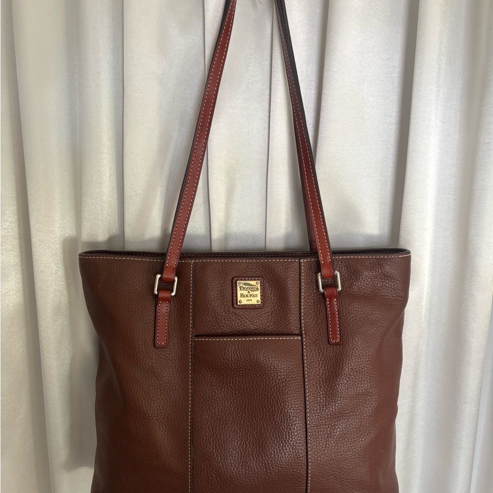 Dooney & Bourke Pebble Grain Lexington Tote Brown